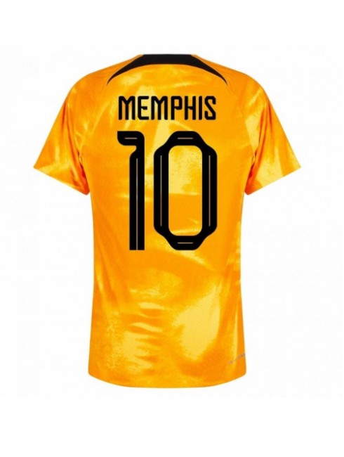 Moški Nogometna dresi replika Nizozemska Memphis Depay #10 Domači SP 2022 Kratek rokav